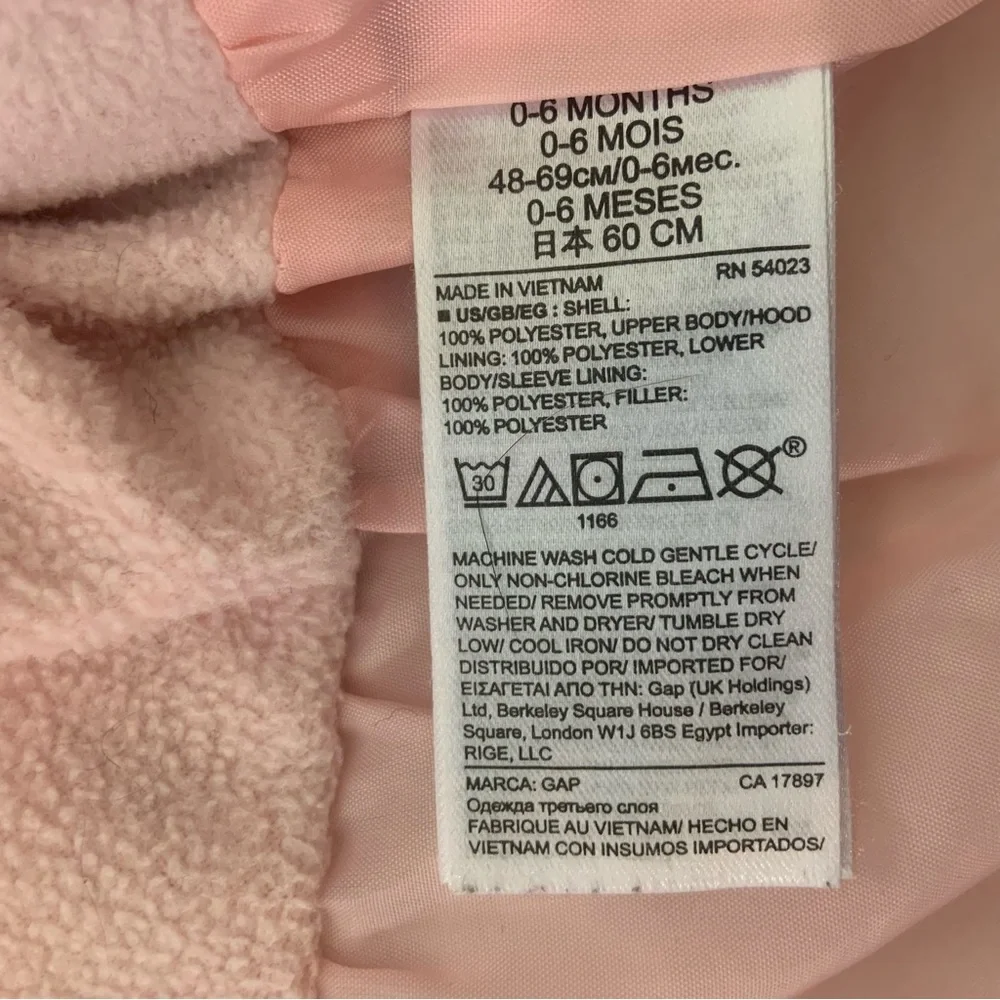 Gap Floral Puffer Warm Baby Coat